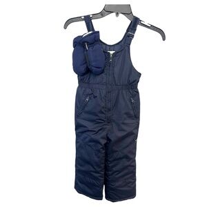 Osh Kosh B’Gosh Boys Perfect Snowbib Snowsuit Skibib Pants Navy 4T